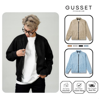  Áo Khoác Bomber Da Lộn BG Nam 2 Lớp Dày Dặn Phong Cách Hàn Quốc Áo Khoác Thời Trang Nam Thu Đông 