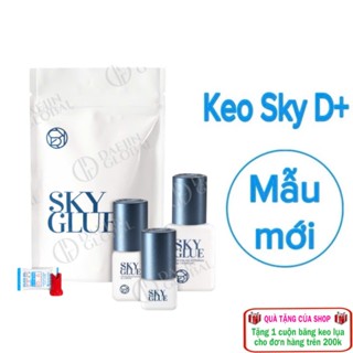 Keo nối mi Sky D+ hàng chính hãng,  khô chậm 3-4s, dành cho người mới tập nối (dụng cụ nối mi)