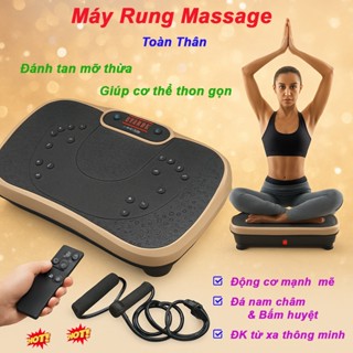 Máy rung lắc giảm mỡ toàn thân có điều khiển từ xa và kết nối bluetooth, Máy massage bụng giảm cân hiệu quả ngay tại nhà