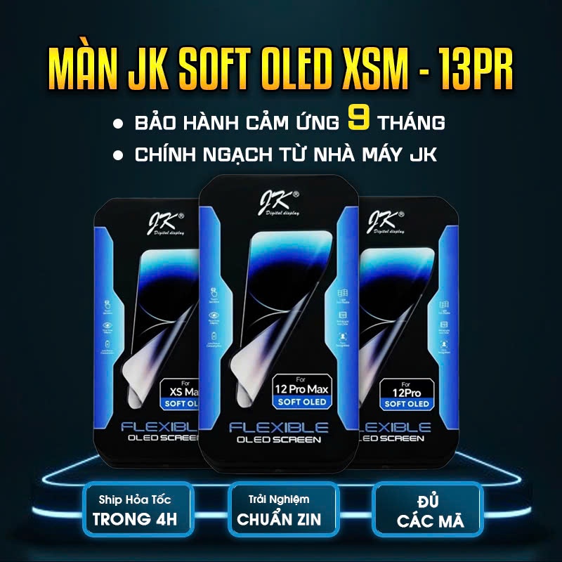 [BH 9 THÁNG] Màn Hình JK Soft Oled Thay Cho XSM/11 PRM/12/12 PR/12 PRM/13/13 PR/13 PrM/14/14 PrM/15 PrM/16e