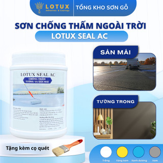Sơn chống thấm tường, sàn, mái Lotux AC , chống thấm, lấp khe nứt, chịu đựng thời tiết