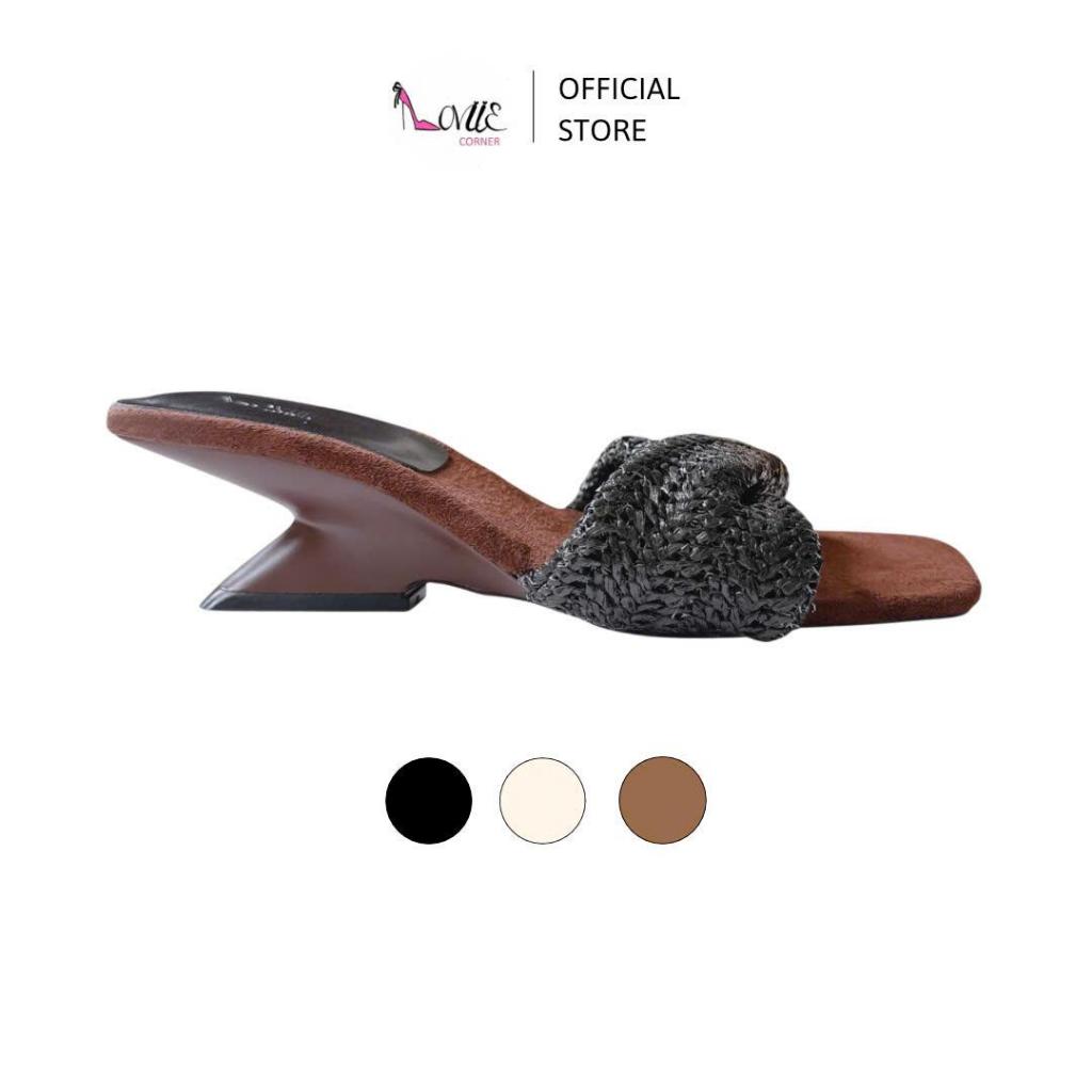 LOVIIECORNER - GUỐC NỮ QUAI NGANG XOẮN XINH - DÉP CAO GÓT NỮ MŨI VUÔNG GÓT KHOÉT NHẸ NHÀNG 5CM -  D2