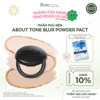 Phấn Phủ Dạng Nén Thuần Chay Kiềm Dầu, Siêu Mịn Eglips About Tone Powder Pact 8g date 2027