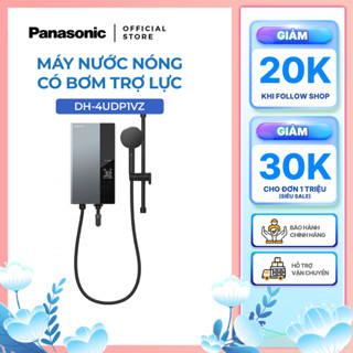 Máy nước nóng Panasonic model DH-4UDP1VZ/ DH-4UD1VZ màu đen xanh (bơm và không bơm) - KO GỒM CP LẮP