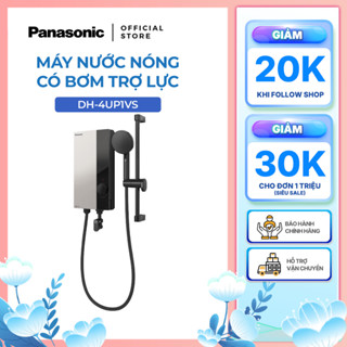 Máy nước nóng Panasonic model DH-4UP1VW/ DH-4UP1VS có bơm trợ lực(4500W, màu trắng/ xám)-KO BG CPLẮP