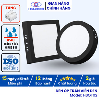 Đèn Ốp Trần Viền Đen Vỏ Nhôm, Công Suất 6W 12W 18W 24W Lắp Phòng Ngủ, Phòng Khách, Bảo Hành 12 Tháng