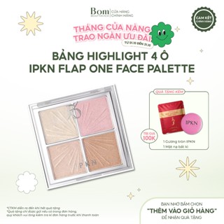 [KHÔNG CỌ] Bảng Highlight 4 ô IPKN Flap One Face Palette 9,6g (02/2027)