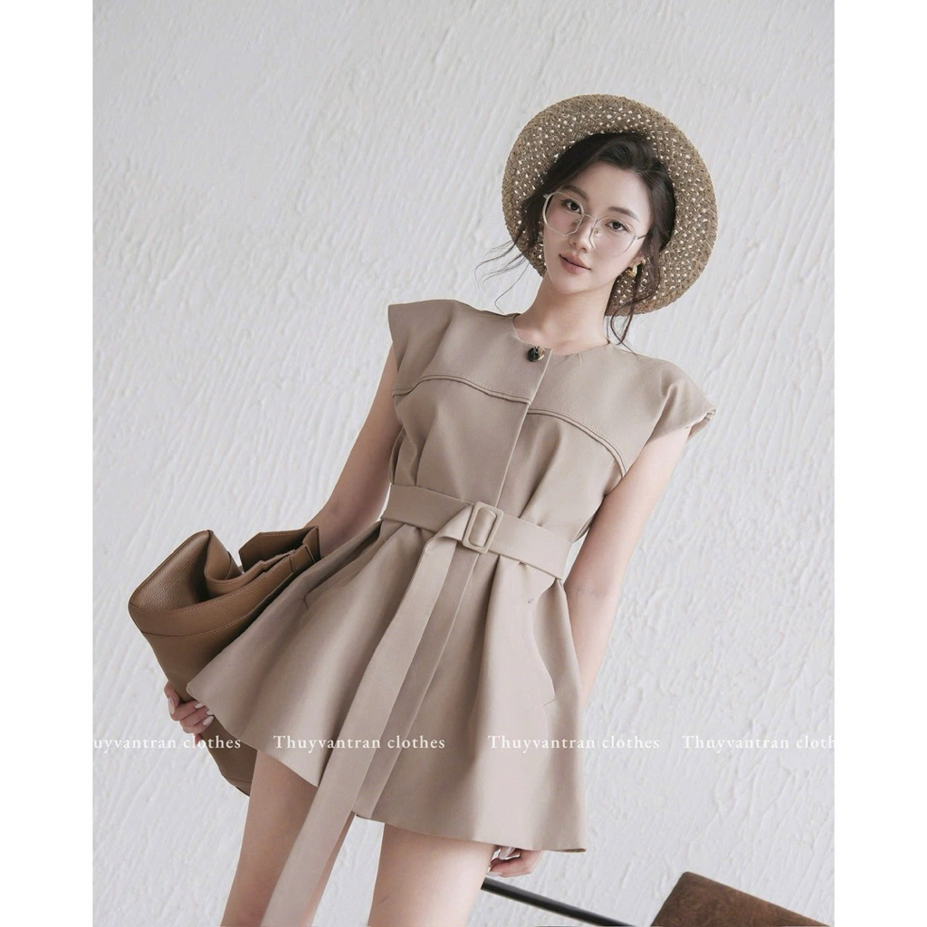 Váy nâu kèm Belt 𝐁𝐀𝐆𝐄𝐎