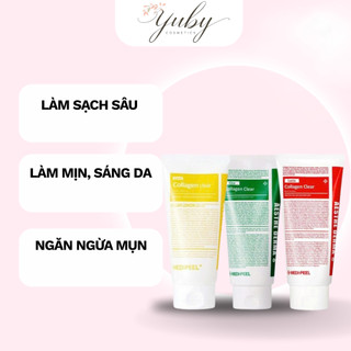  Sữa Rửa Mặt Medipeel 3 Màu Đỏ Vàng Xanh | Làm Sạch Sâu – Sáng Da – Dịu Da 180ml | YUBY COSMETICS 