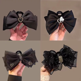 Kẹp tóc nơ lụa nơ voan bản to nhiều loại cho nữ kẹp tóc tiểu thư