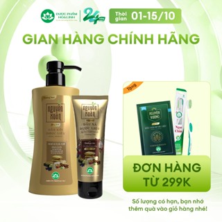 Bộ Dầu gội 350ml và Dầu xả 150ml KKM Nguyên Xuân bồng bềnh - Dành cho tóc dầu bết