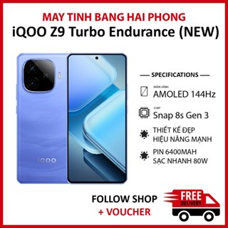 Điện thoại Vivo iQOO Z9 Turbo Fullbox NEW, RAM 12/256GB chip Snapdragon 8s Gen 3 màn AMOLED 1.5K sạc 80W