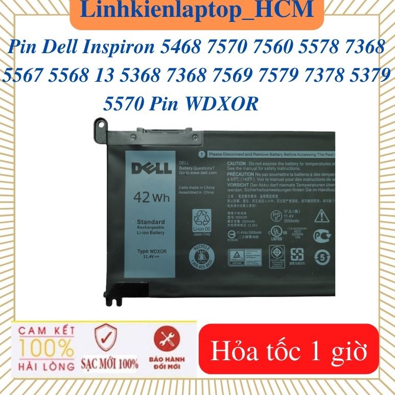 m Pin dell Inspiron 13-5368 5378 5379 5578 5570 P69G P69G001 P58F P58F001 7579 P66F P66F00 WDXOR 42W