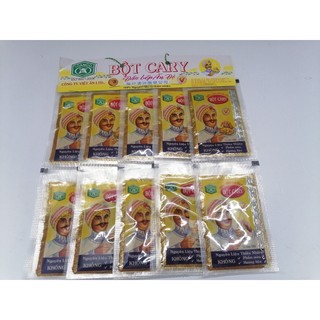 Sỉ -  Bột Cà Ri Vianco - Hiệu Đầu Bếp Ấn Độ - Vỉ 20 gói, mỗi gói 3,5g