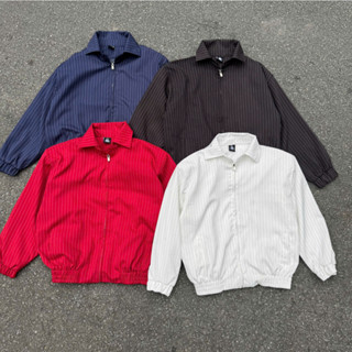 Áo khoác nam phom Boxy SỌC 2 lớp dáng ngắn FAFIC STUDIO , BOMBER JACKET SỌC đơn giản mặc layer local brand nam nữ unisex