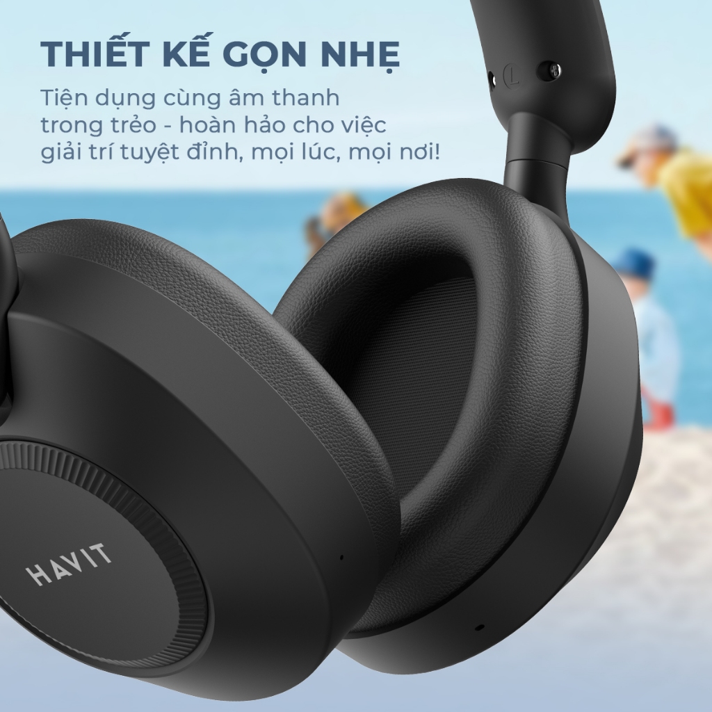Tai nghe Bluetooth Headphone Havit H692BT Pro Pin 100 tiếng | Kết Nối 2 Thiết Bị | BT 6.0 | BigBuy360 - bigbuy360.vn