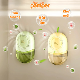 Hộp Hút Ẩm Tái Sử Dụng Tỏa Hương Thơm PAMPER, Hộp Hút Ẩm Dung Tích 500ML Chống Ẩm Mốc Quần Áo