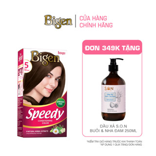 [MALL] Thuốc Nhuộm Tóc Phủ Bạc Thảo Dược, Dưỡng Tóc Mềm Mượt Bigen Speedy Conditioning Color 80ml