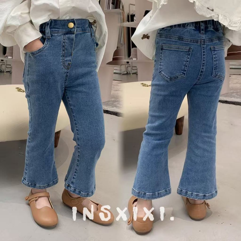 Quần Jean Ống Loe Cho Bé Gái, Quần Jean Ống Loe Cho Bé Gái  Chất Liệu Jean Mềm Mại