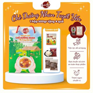 Chè Dưỡng Nhan 14 Vị 500gr Có Hoa Mộc [Mua Gói Lớn 500gr Tặng Kèm 1 Sâm +1 Túi Táo Trái+1 Túi Tuyết Yến+2 Túi Hạt Chia ]