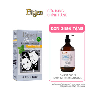 [MALL] Thuốc Nhuộm Tóc Phủ Bạc Thảo Dược, Dưỡng Tóc Mềm Mượt Bigen Speedy Hair Color Conditioner 80ml