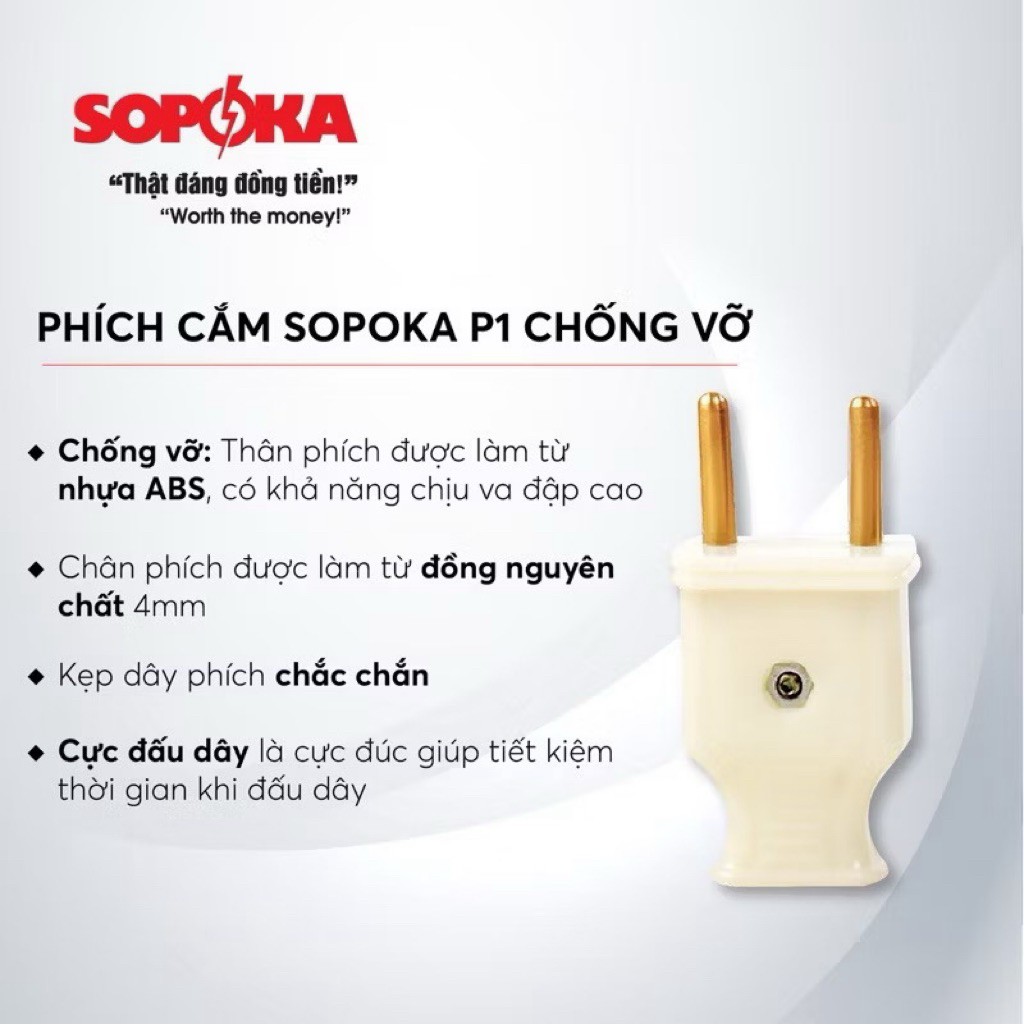 (hcm) Phích cắm-Phích cái(phích đực-phích âm)SOPOKA