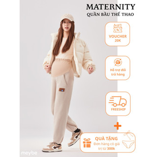  Quần bầu nỉ jogger ống bo lót lông giữ nhiệt trơn phong cách đơn giản - MBE7136-1 