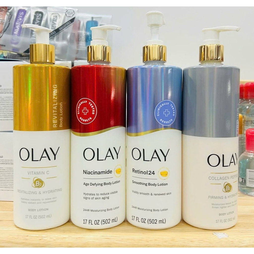Sữa Dưỡng Thể  Body Lotion B3 Collagen Peptide Dưỡng Trắng Da 502ml Bản Mỹ