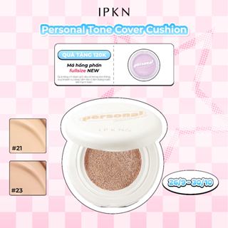 Cushion Kiềm Dầu, Nâng Tone IPKN Personal Tone Cover 15g