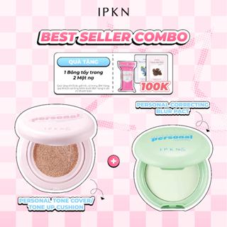 Combo Tiết Kiệm Cushion Personal Tone Cover - Toneup Và Phấn Phủ Nén Kiềm Dầu Daiso IPKN