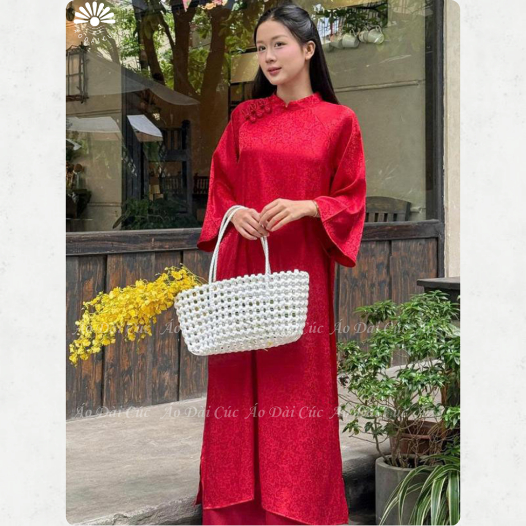 Áo dài cách tân dáng suông Cơ Uyển , dịu dàng nữ tính phù hợp với các dịp lễ tết - Áo Dài Cúc | BigBuy360 - bigbuy360.vn
