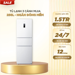  Tủ Lạnh 3 Cửa Xiaomi Mijia 256L – ngăn đông mềm khử khuẩn ion bạc không đông đá 