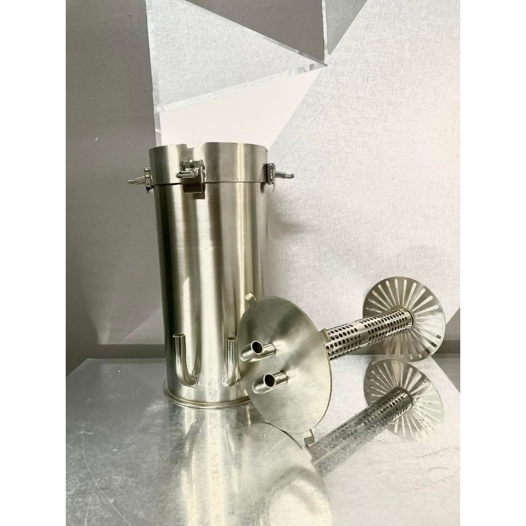 Lọc phụ inox 2in 2out F168 Dùng bông netlea
