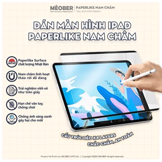 [Paperlike Nam Châm] Dán màn hình iPad BerPaper Magnetic Paperfilm - Hỗ trợ viết như trên giấy by MèoBer