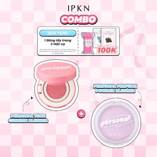 Combo Tiết Kiệm Phấn Má Hồng IPKN Personal Perfume Powder Blusher Và Cushion Má Hồng IPKN Personal Cushion Blusher