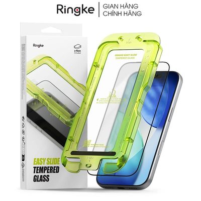 [Combo 2] Dán cường lực iPhone 17 Pro Max / 17 Pro / 17 / Air RINGKE Easy Slide Tempered Glass