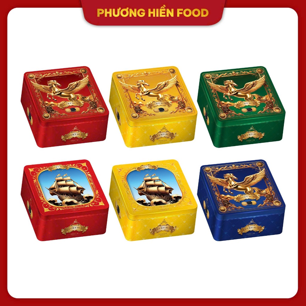 [Vfoods] Bánh quy hỗn hợp LuckySun hiệu Vfoods 180g mẫu mới