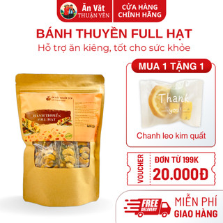 Bánh thuyền full hạt ĂN VẶT THUẬN YÊN vị ngọt thanh bùi bùi 500gr