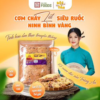  Cơm cháy gạo lứt siêu ruốc chà bông  Đại Long Food đặc sản Ninh Bình Vàng xử lý tách dầu cao cấp 250g 