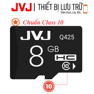 Thẻ Nhớ JVJ 8G Class 10 - Dùng Cho Điện Thoại, Máy Ảnh, Loa, Đài,... Bảo Hành 5 Năm