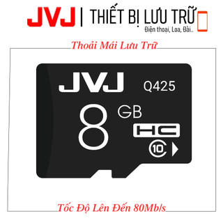 Thẻ Nhớ JVJ 8G Class 10 - Dùng Cho Điện Thoại, Máy Ảnh, Loa, Đài,... Bảo Hành 5 Năm