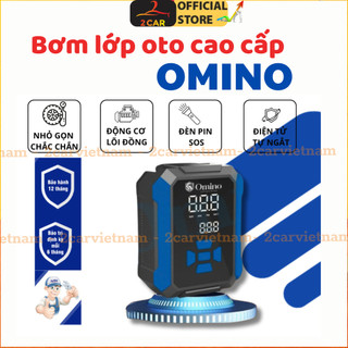 Bơm Lốp Ô Tô Điện Tử Tự Ngắt Omino Cao Cấp, Bơm lốp Xe Hơi Thông Minh, Thiết Kế Nhỏ Gọn, Bơm khoẻ, bền - BH 24 Tháng