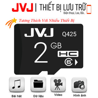 Thẻ nhớ 2G JVJ C10 tốc độ cao - Dùng Cho Điện Thoại, Máy Ảnh, Loa, Đài,... Bảo Hành 5 Năm 1 Đổi 1