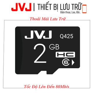 Thẻ nhớ 2G JVJ C10 tốc độ cao - Dùng Cho Điện Thoại, Máy Ảnh, Loa, Đài,... Bảo Hành 5 Năm 1 Đổi 1