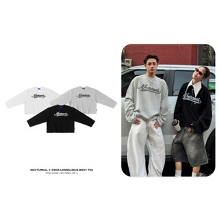  Áo Thun Tay Dài Form Big Boxy 280gsm NOCTURNAL Criss Longsleeve Tee Prime Cotton Thêu Nổi Nam Nữ Unisex Localbrand 