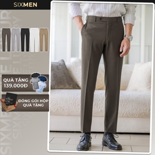 Quần dài tây nam SIXMEN co giãn 2 chiều, lưng đai chun ẩn, xuất xịn, chuẩn form