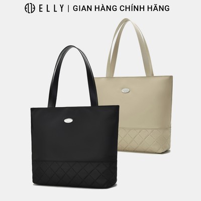 Túi xách nữ ELLY EL363 vải oxford chần trám túi công sở đựng laptop ipad thời trang