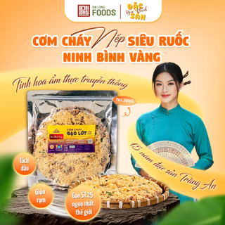  Cơm cháy gạo lứt siêu ruốc  Chà bông  Đại Long Food đặc sản Ninh Bình Vàng món ăn vặt healthy ít calo 200g túi zip 