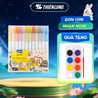 Bút lông màu Fiber Pen Thiên Long Colokit 5/12/24 màu Morandi đầu Brush - viết màu lông an toàn tiêu chuẩn Châu Âu