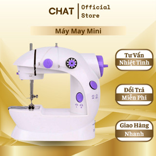 Máy May Mini Có Đèn Led Để Bàn Nhỏ Gọn Đầy Đủ Phụ Kiện Tiện Lợi Sử Dụng Cho Gia Đình (GVQ Store)